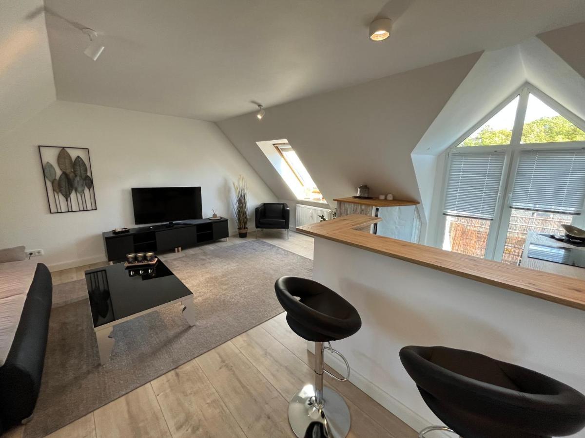 Attraktives Appartement Im Stadtzentrum Plauen Balkon Lift Buitenkant foto